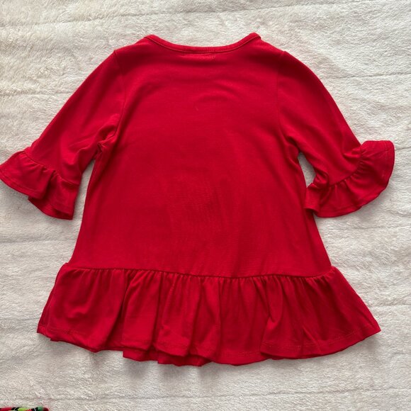 Rare Too Toddler Baby Christmas Outfit Pullover Top + Flared Pants - 24 Months - Picture 3 of 6